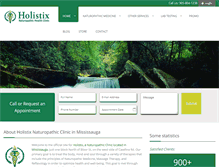 Tablet Screenshot of holistixclinic.com